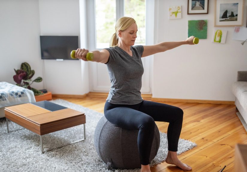 A Full-Body Seated Dumbbell Workout for Anyone With Limited Mobility