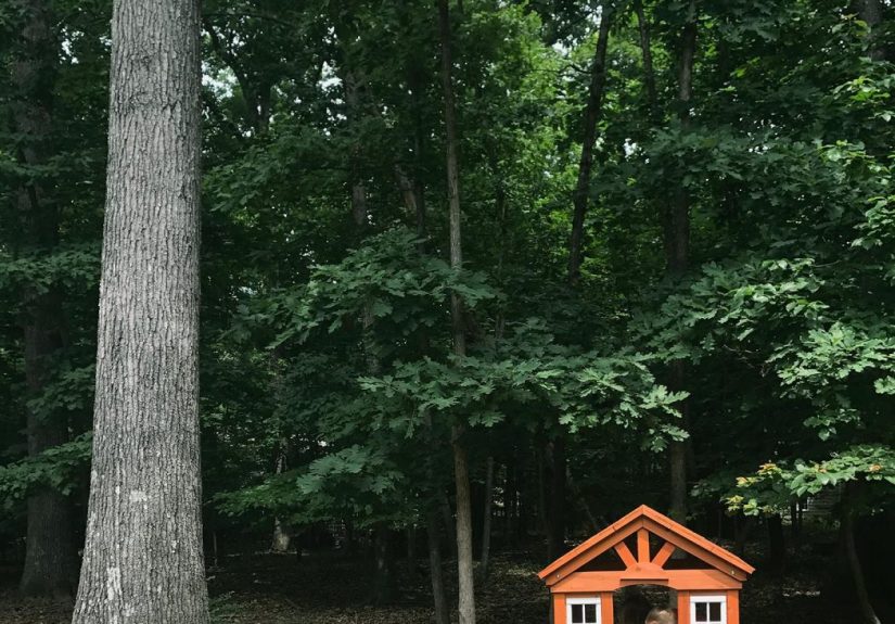 Adding A Little Wooden Playhouse