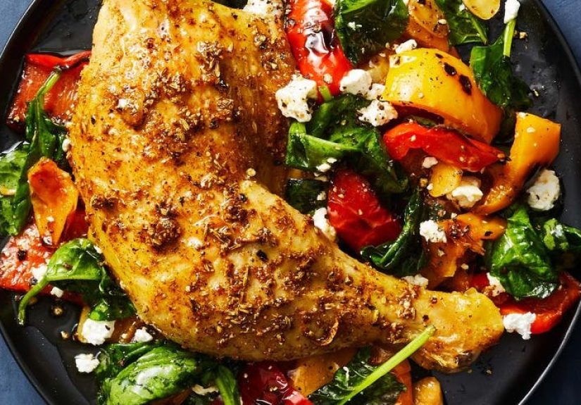 Best Fennel Roasted Chicken and Peppers Recipe - How to Make Fennel Roasted Chicken and Peppers