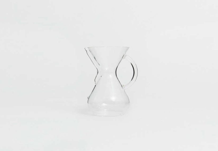 Chemex Eight Cup Glass Coffee Maker with Glass Handle