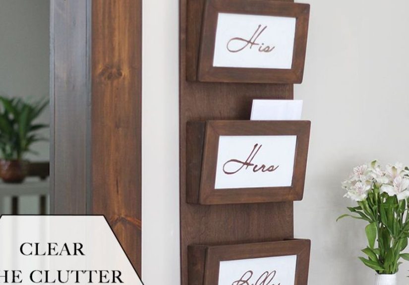 DIY Wall Mail Sorter #Organizing