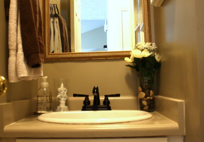 Half Bathroom Face Lift; Before and After