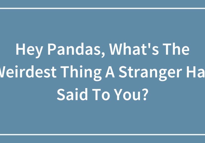 Hey Pandas, What’s The Weirdest Thing A Stranger Has Said To You?