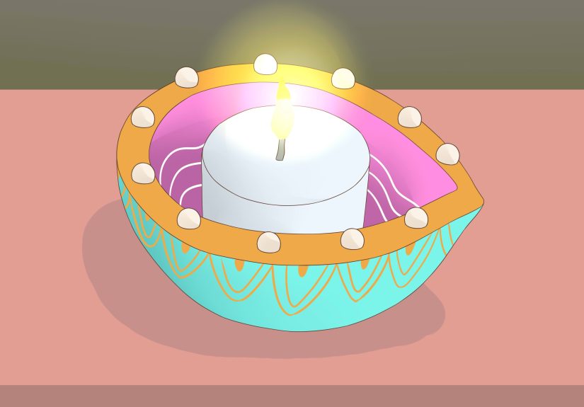 How to Decorate Diyas for Competition: 15 Steps
