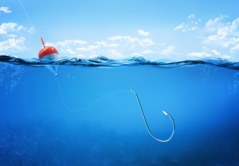 The case of a fish hook in the eye