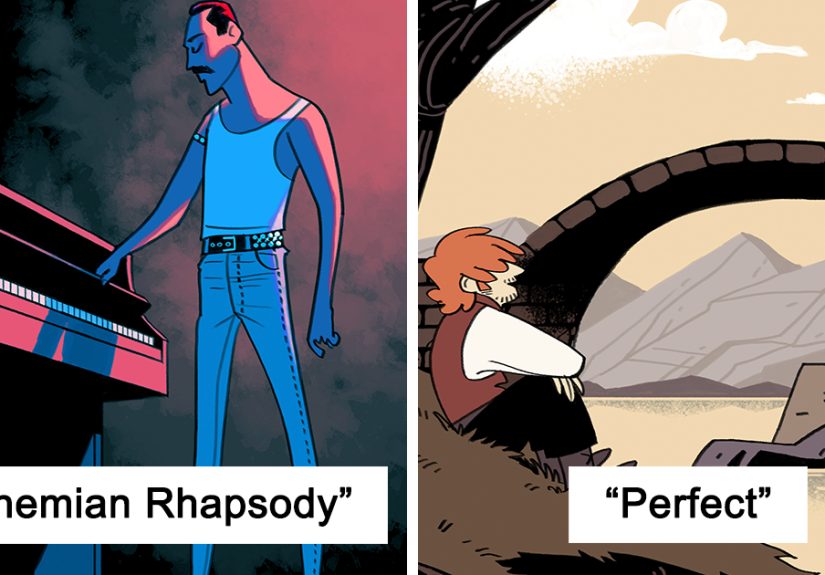 Tribute To My Favorite Artists And Their Music: 22 Illustrations I Made