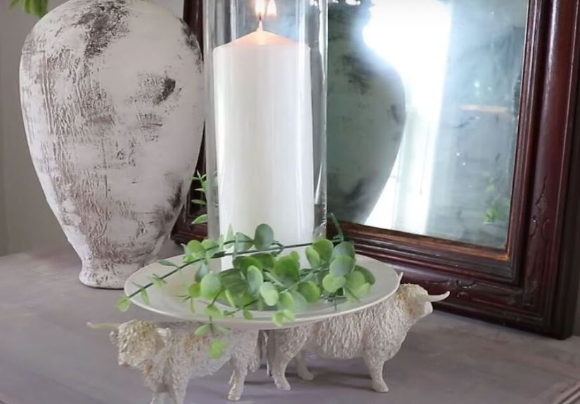 7 Quick and Easy Steps to a Farmhouse Style DIY Candle Stand