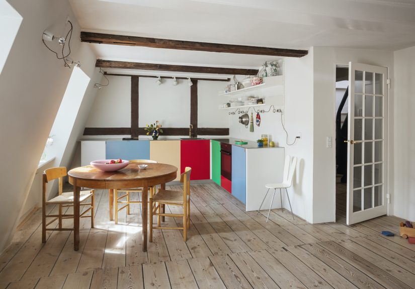 Chef Frederik Bille Brahe and Model-Designer Caroline Brasch Nielsen's Copenhagen Family Kitchen