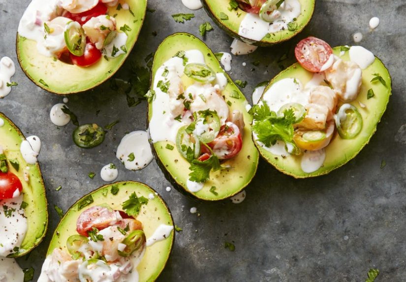 Citrusy Shrimp-Stuffed Avocados