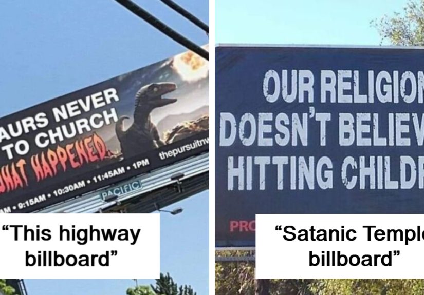 “Dinosaurs Never Went To Church”: 50 Hilarious And Creative Billboards From “Scroll The World”