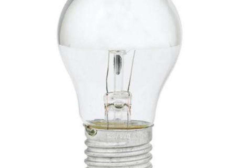 Half Chrome Mirrored A15 Light Bulb
