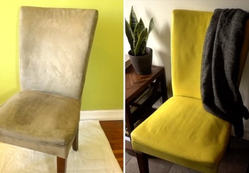 Paint Fabric Upholstery with Chalk Paint Tutorial