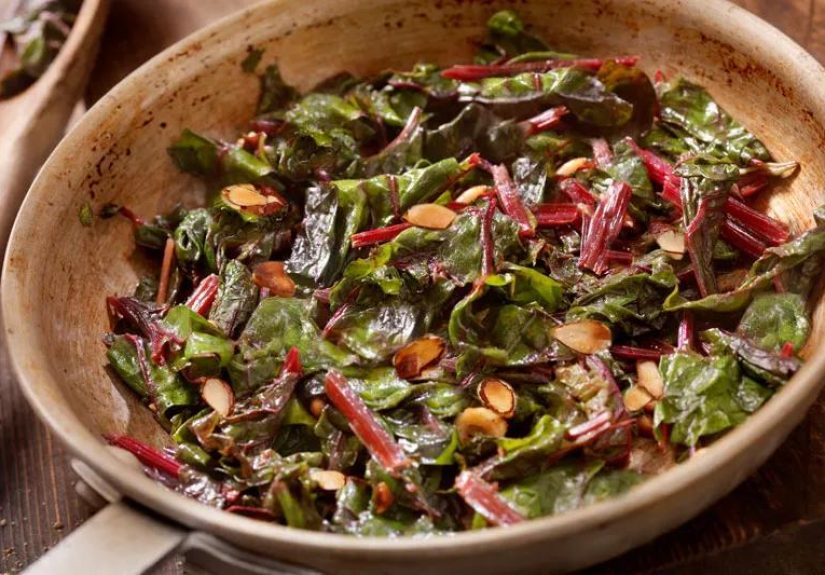 Recipe: Sautéed Swiss Chard With Slivered Almonds