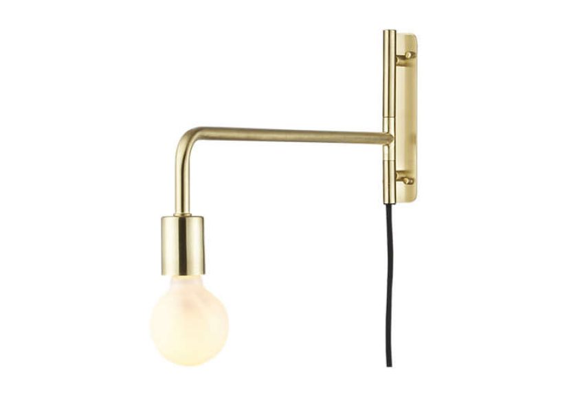 Swing Arm Brass Wall Sconce