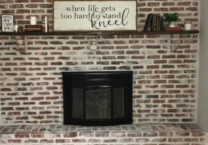 Applying German Schmear to Update Your Fireplace