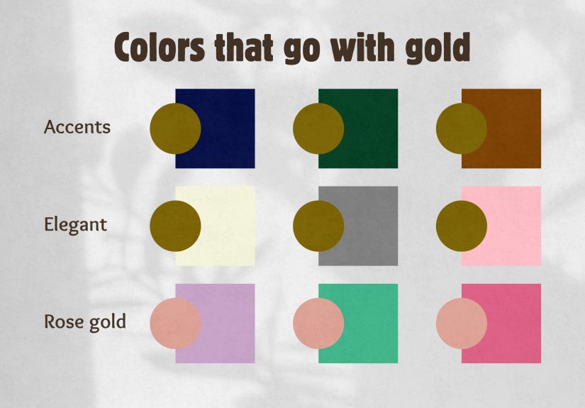 Colors That Go With Gold: 20 Creative Combinations