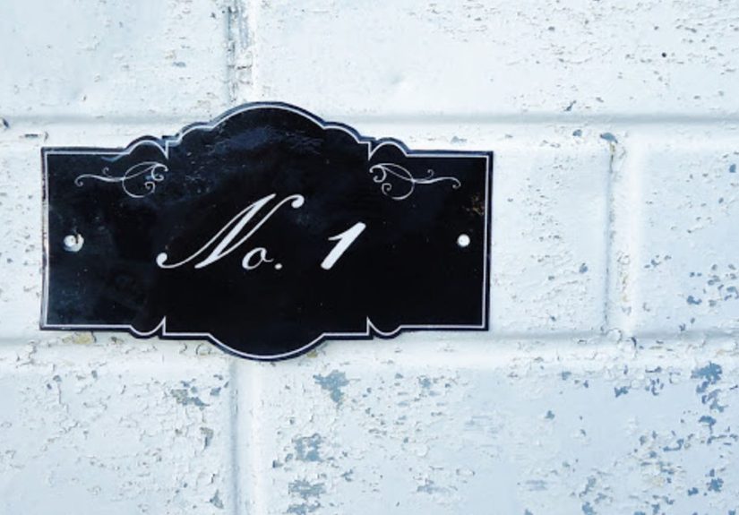 DIY Faux Antique Enamel Sign