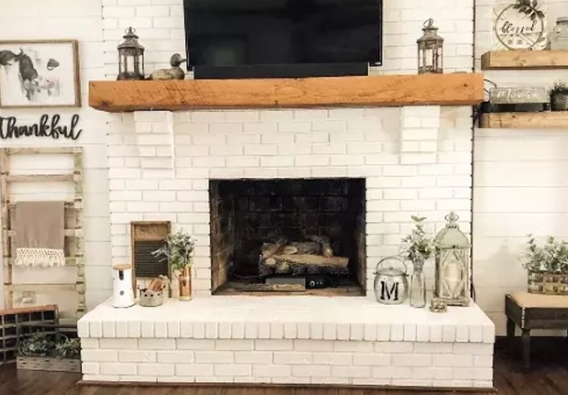 How to Paint a Brick Fireplace and Never Look Back
