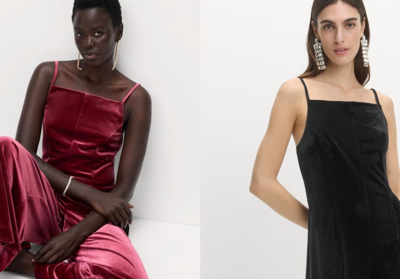 M&S has the flattering velvet party jumpsuit you need