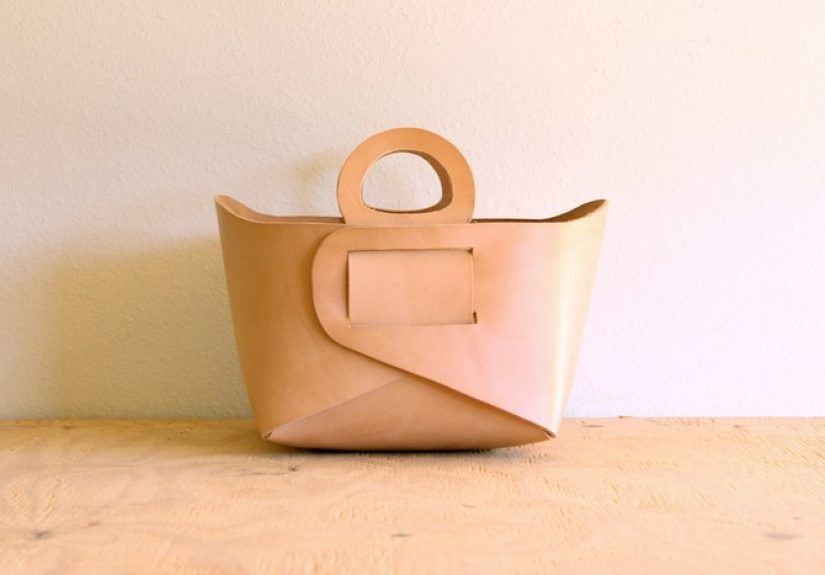 Natural Leather Tote