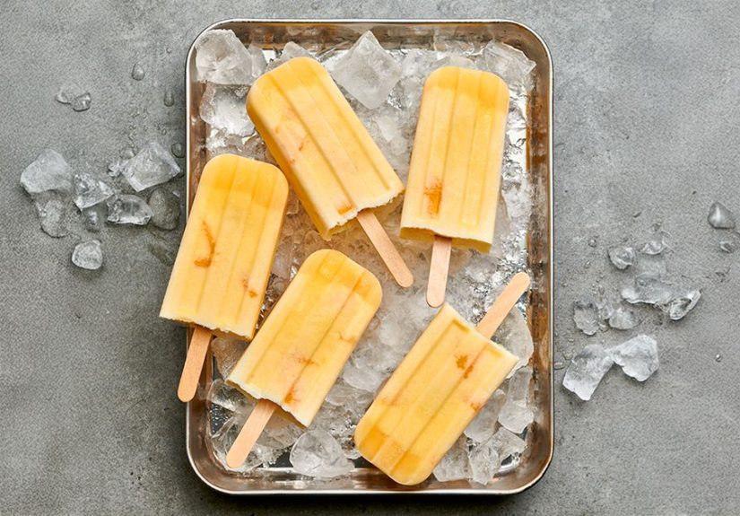Orange Creamsicle Greek Yogurt Popsicles
