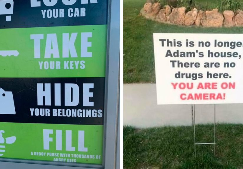 People Are Posting The Threatening Signs They’ve Encountered, Here Are The 50 Best Ones