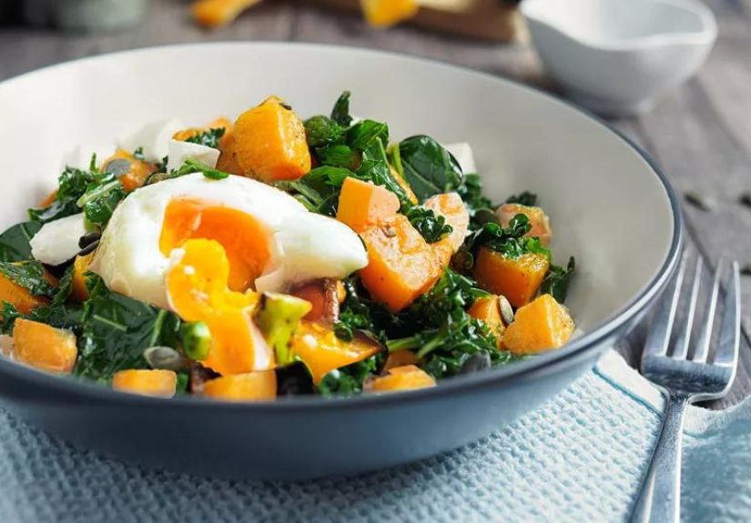 Recipe: Sauteed Veggies with Avocado & Poached Eggs