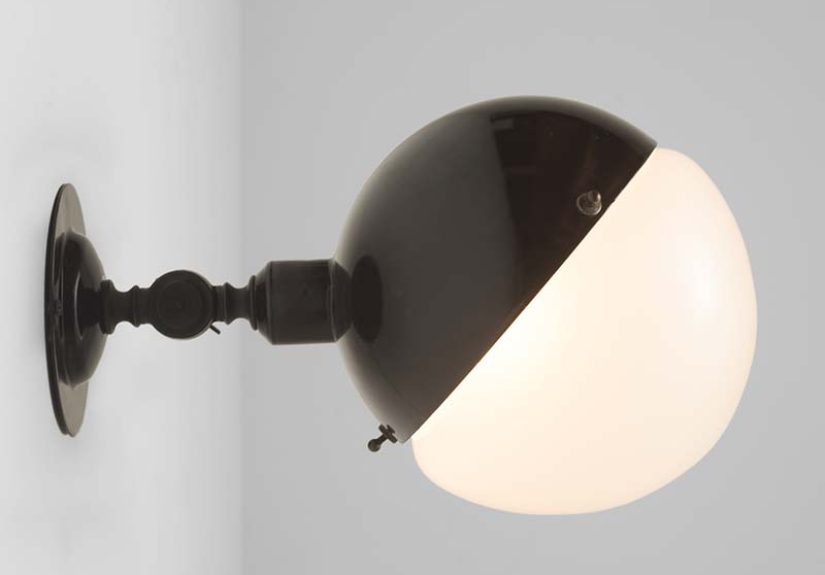 Rounded Black Metal Sconces