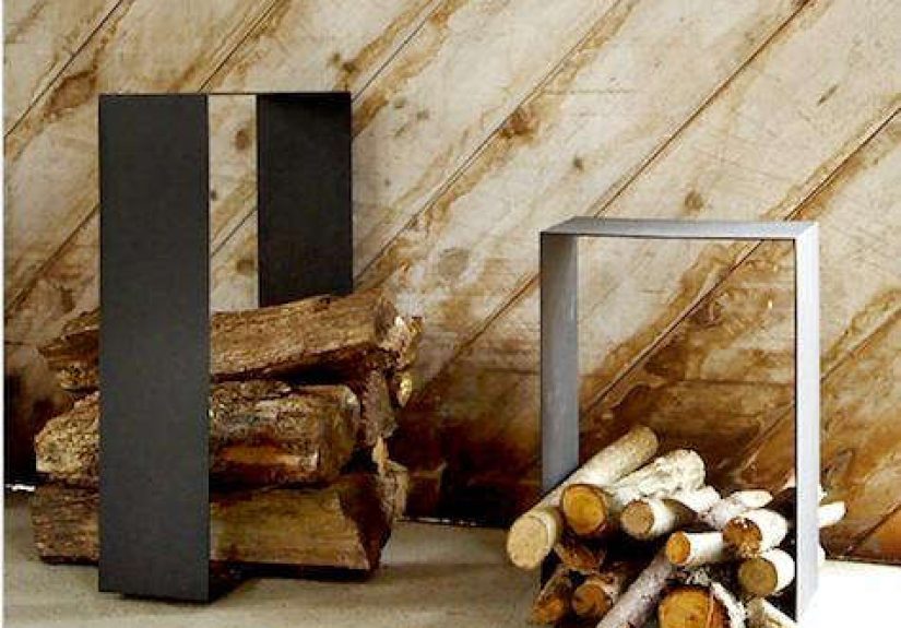 Storage: Firewood Holders by Roy Hardin Metalworks
