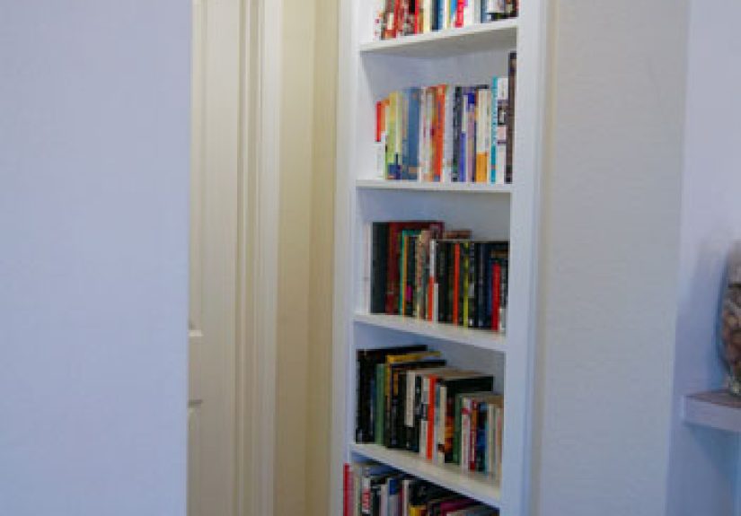Turning A Wall Niche Into A Bookshelf