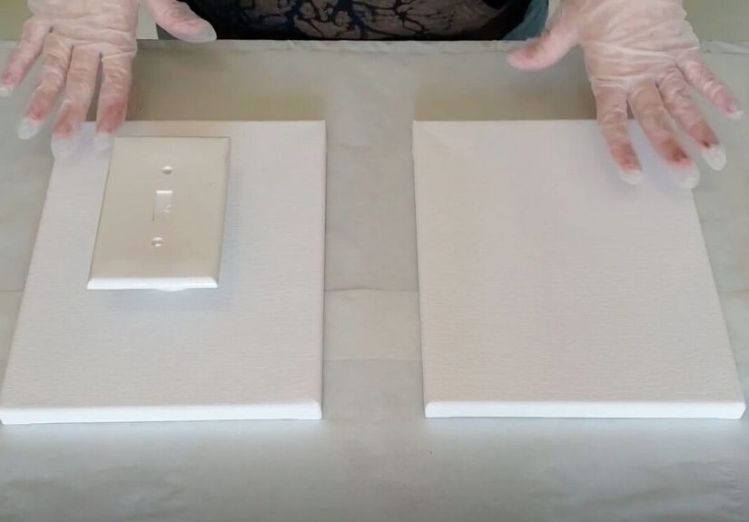 Update Your Light Switch Plates with This Simple Paint Pour Project