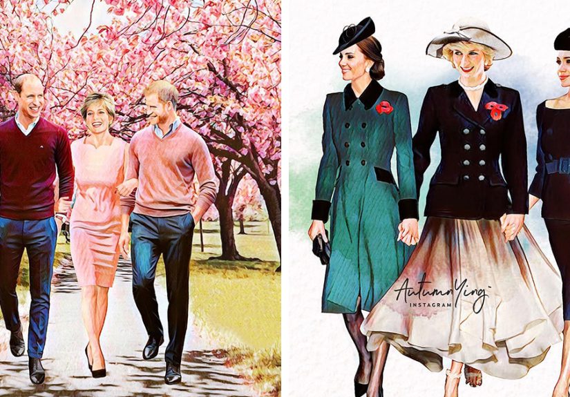 “What If She Was Alive?”: Artist Imagines What Life Would Be Like For The Royal Family If Princess Diana Was Still With Us (24 Pics)