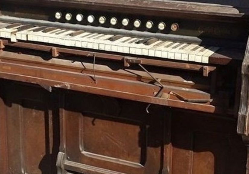 1800's Eastlake Pump Organ Repurposed Into a Wine Bar