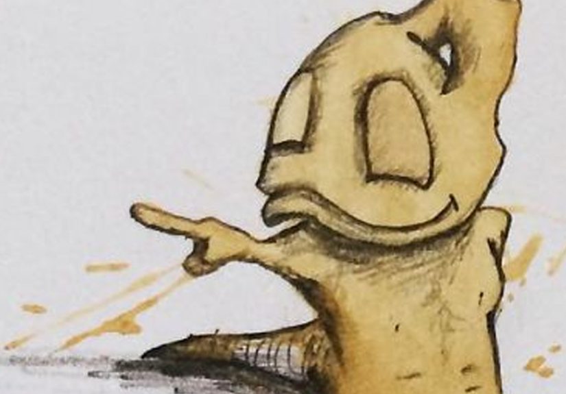 Artist Imagines Spilled Coffee As Monsters