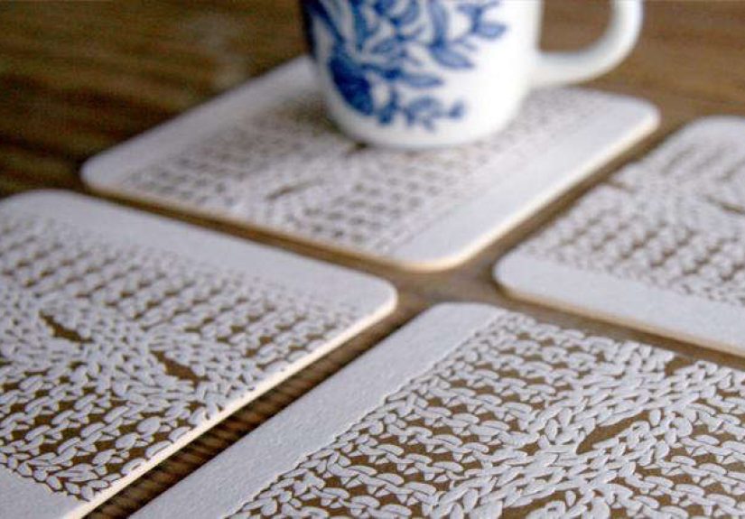 Cable Knits for Your Coffee Cup