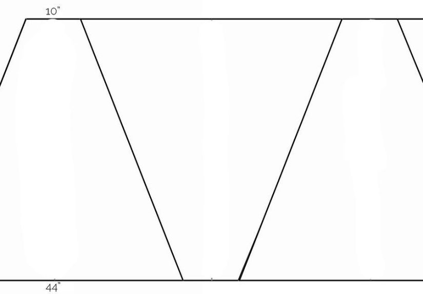 DIY 4-Sided Drop Cloth Teepee