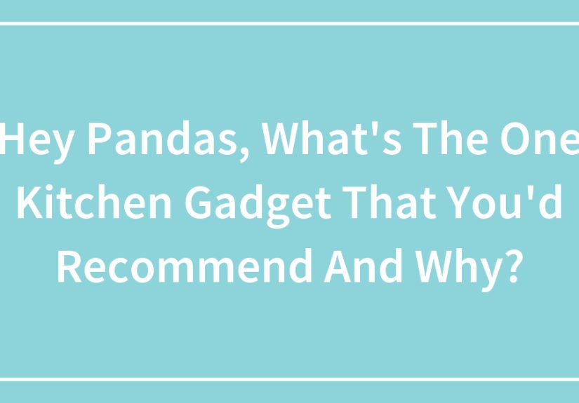 Hey Pandas, What’s The One Kitchen Gadget That You’d Recommend And Why?