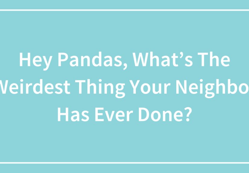 Hey Pandas, What’s The Weirdest Thing Your Neighbor Has Ever Done?