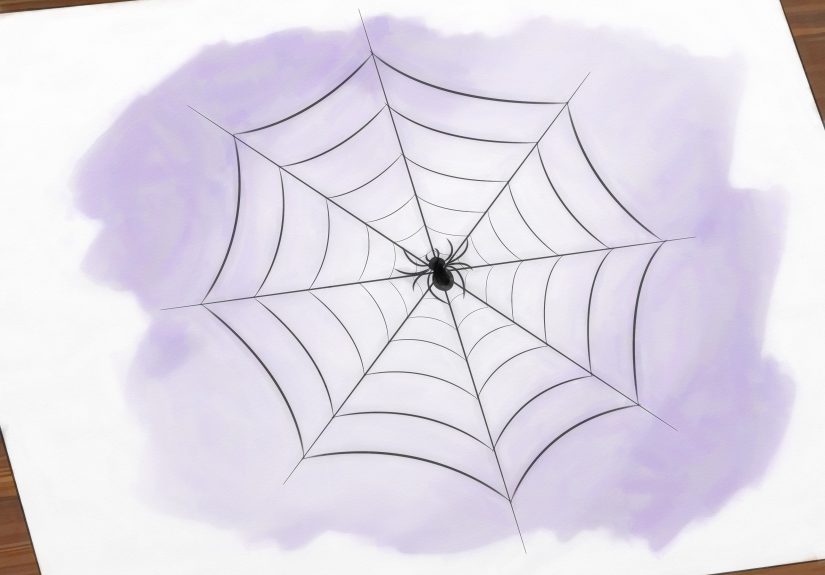 How to Draw a Spider Web
