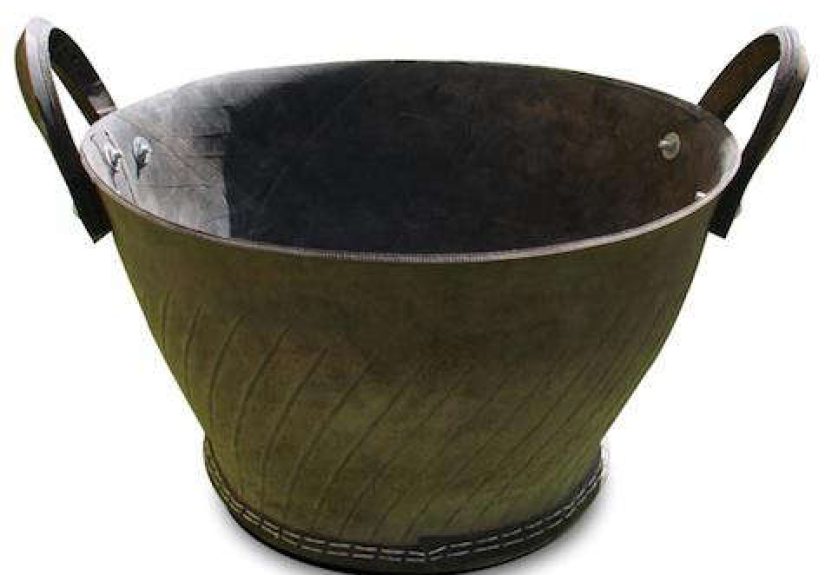 Low Basin Recycled Tread Pot