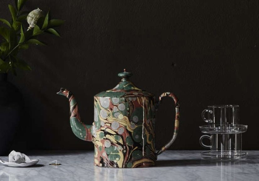 Object of Desire: Marble Teapot from Astier de Villatte