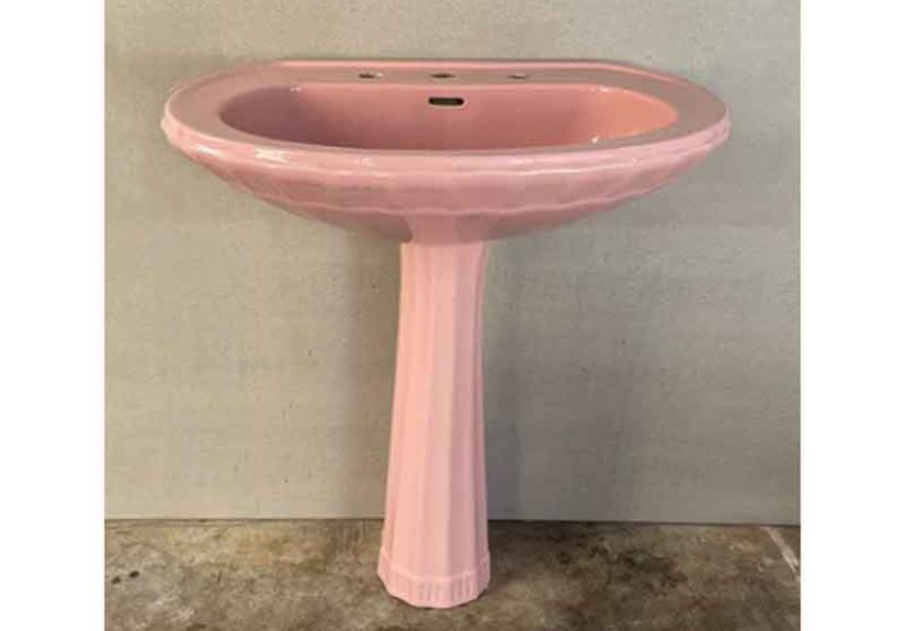 Powder Pink Shell Sink