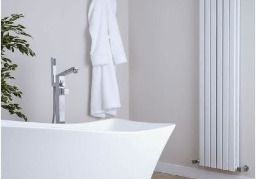 Sloane - White Vertical Double Flat Panel Designer Radiator