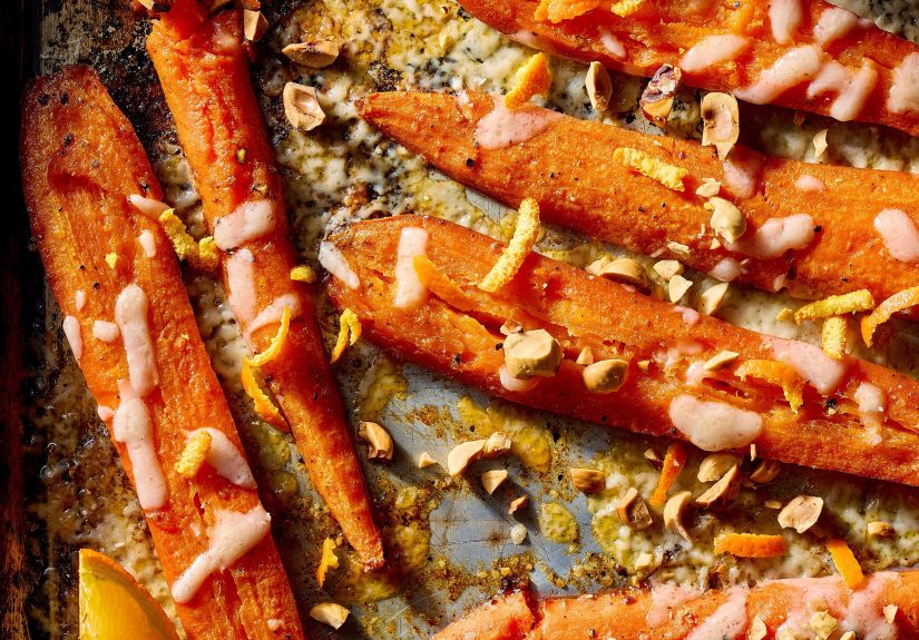 Smashed Carrots with Hazelnuts Recipe