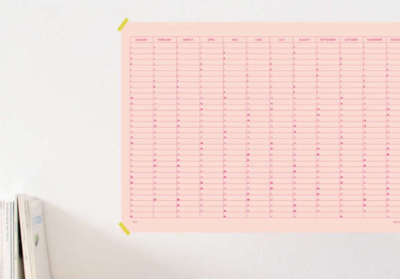 SNUG.MEMO Calendar 2015 - Pink